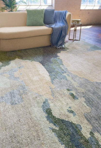 Aquarelles Verte Rug – detail view