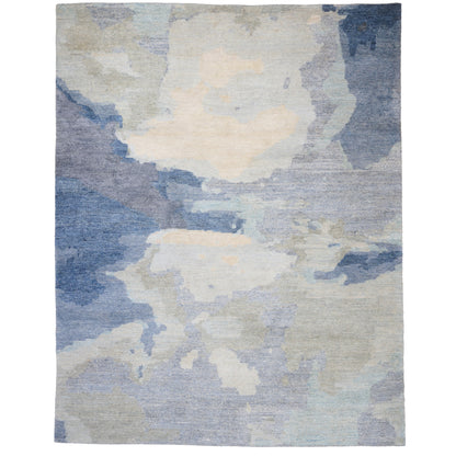 Aquarelles Bleu Rug – cabin lodge area rug