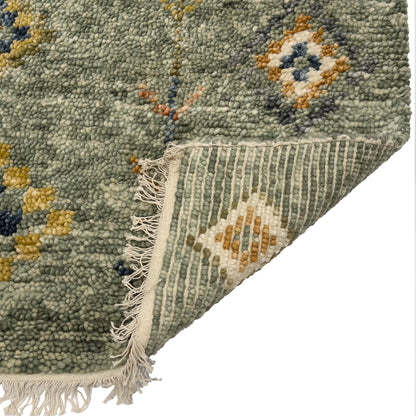 Capel Morocco Area Rug - Green Multi - Back View