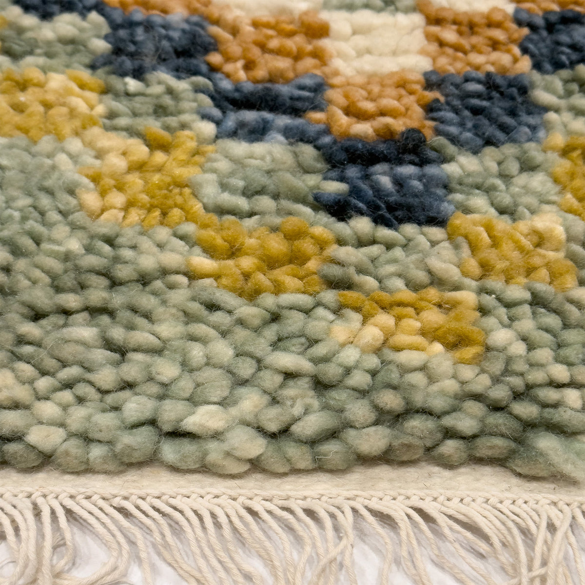 Capel Morocco Area Rug - Green Multi - Cross-Section View