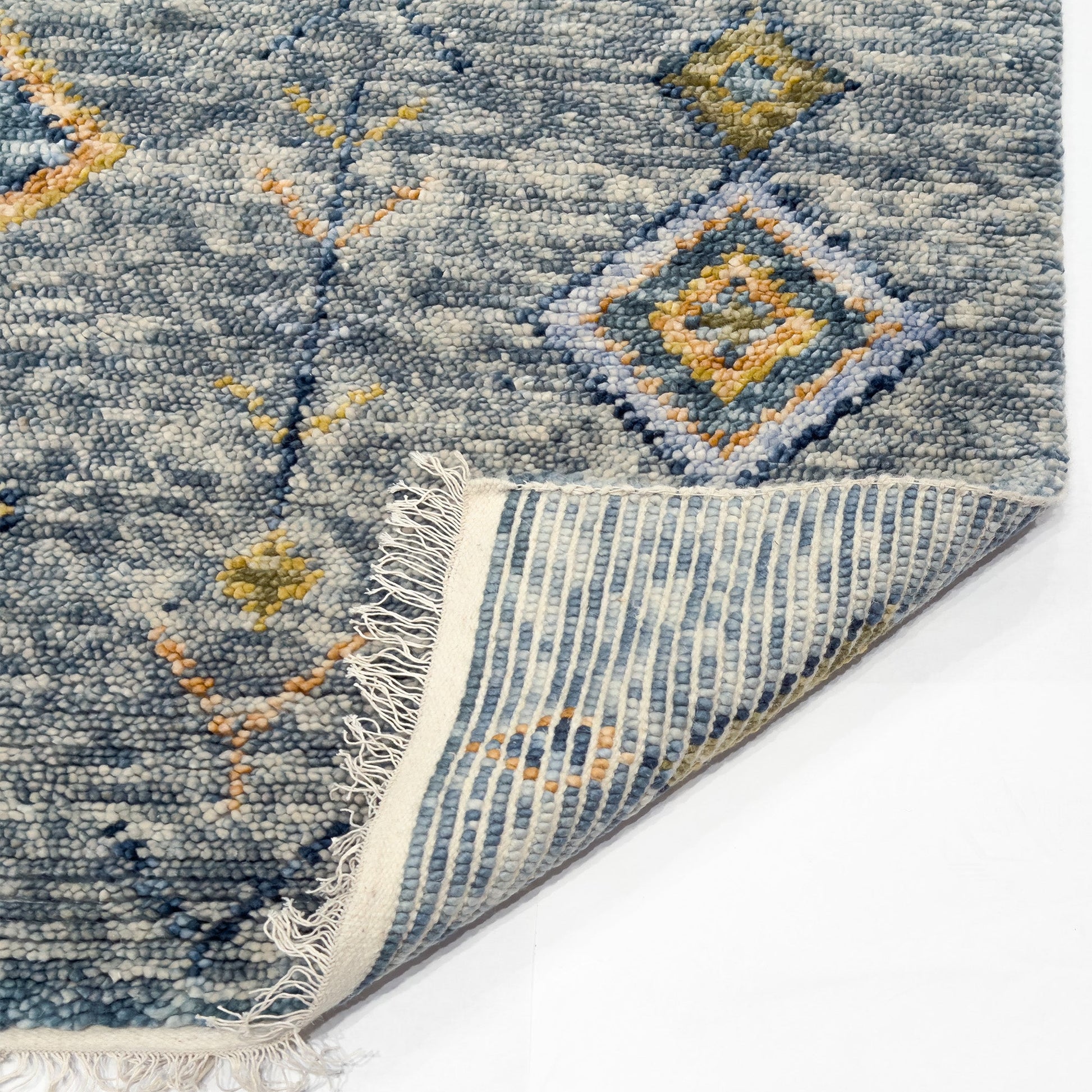 Capel Morocco Area Rug - Navy - Back View