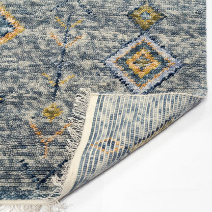 Capel Morocco Area Rug - Navy - Back View