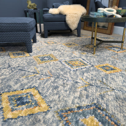 Capel Morocco Area Rug - Navy - Lifestyle View
