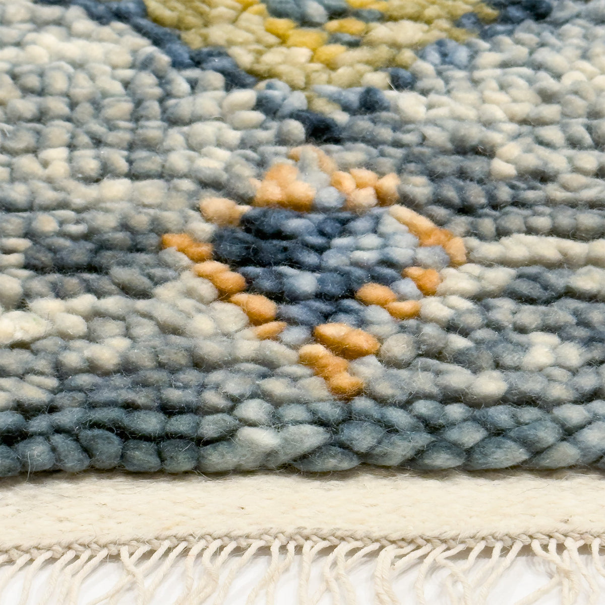 Capel Morocco Area Rug - Navy - Cross-Section View