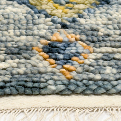 Capel Morocco Area Rug - Navy - Cross-Section View