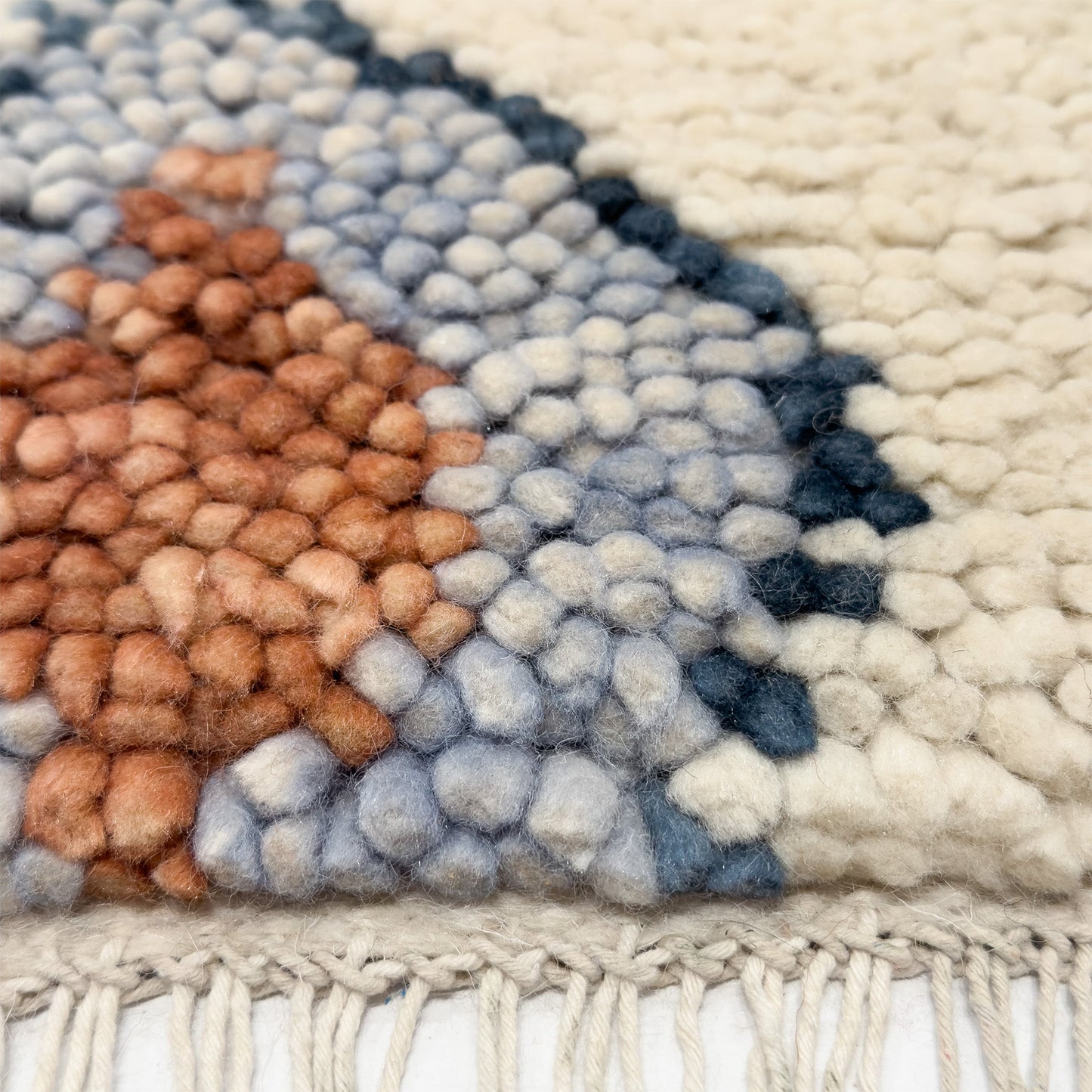 Capel Morocco Area Rug - Cream Multi - Cross-Section View