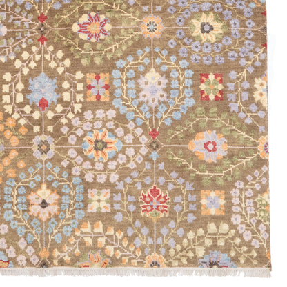 Kerrington Rug – Eisley Olive Multi – close up