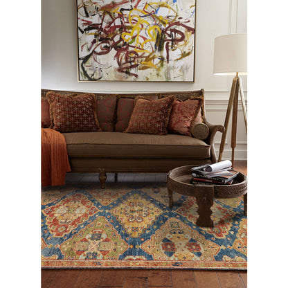 Charise Rug – Kazak Blue Multi – detail view