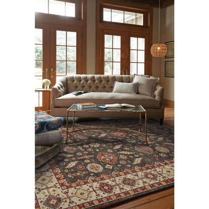 Charise Rug – Mahal Dark Chocolate – detail view