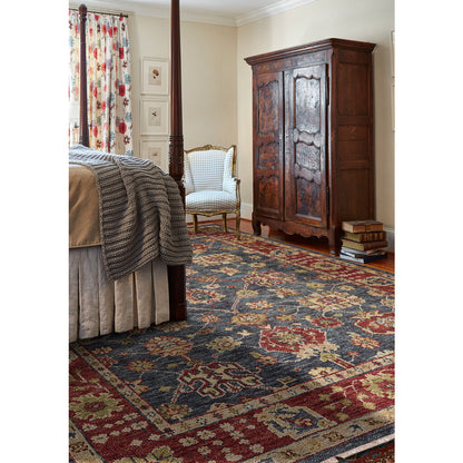 Charise Rug – Peshawar Slate Ruby – detail view
