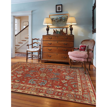 Charise Rug – Ushak Scarlet – detail view
