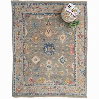 Verve Pewter Denim Rug – detail view