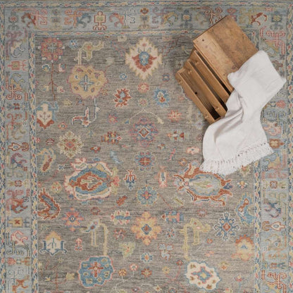 Verve Silver Multi Rug – detail view