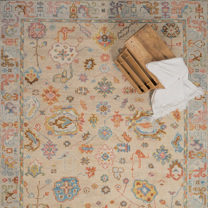 Verve Ecru Multi Rug – detail view
