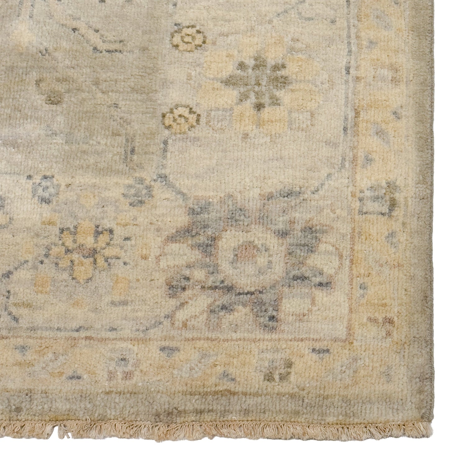 Capel Tapestry Area Rug - Gray - Corner View