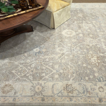Capel Tapestry Area Rug - Gray - Lifestyle View