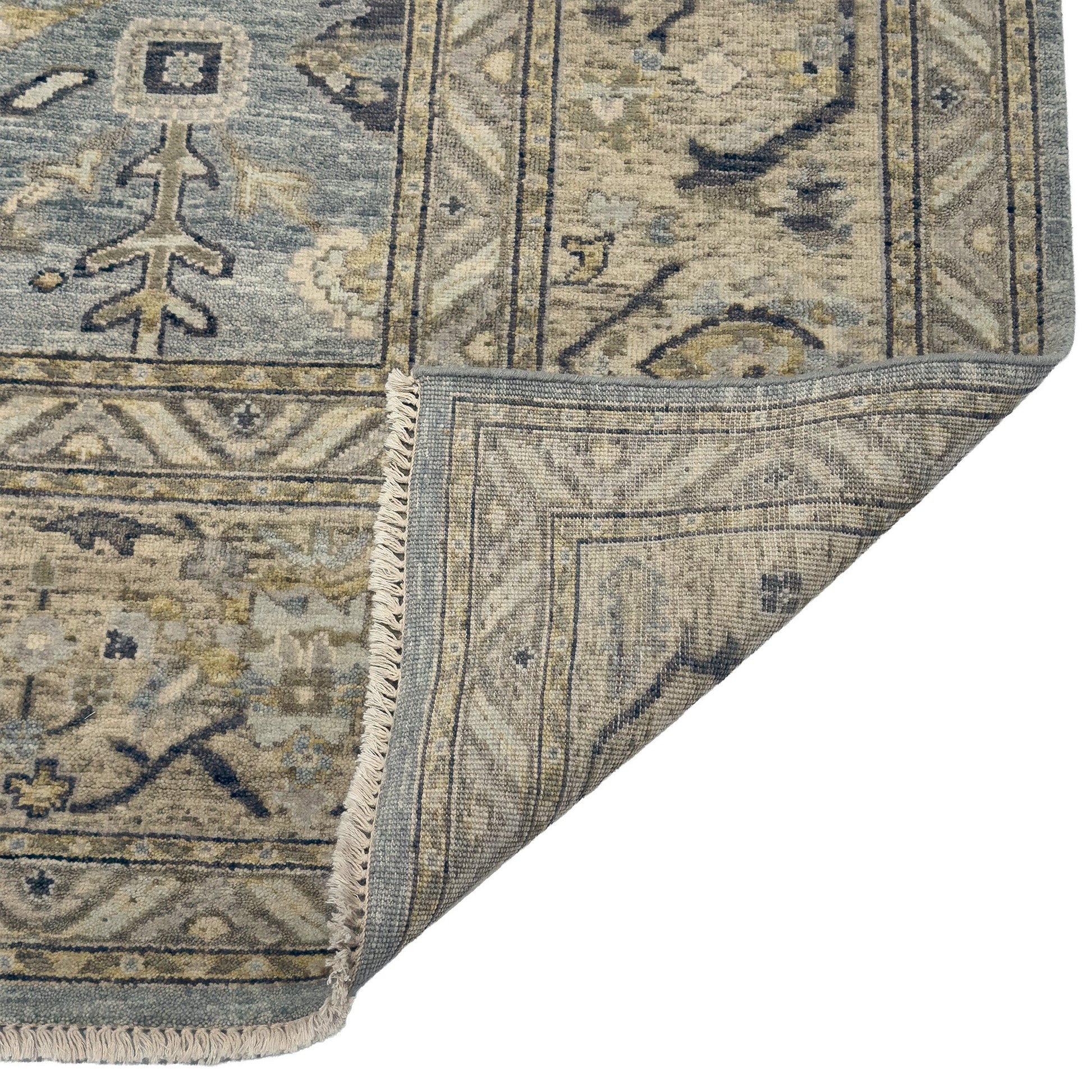 Capel Tapestry Area Rug - Stonebrash - Back View