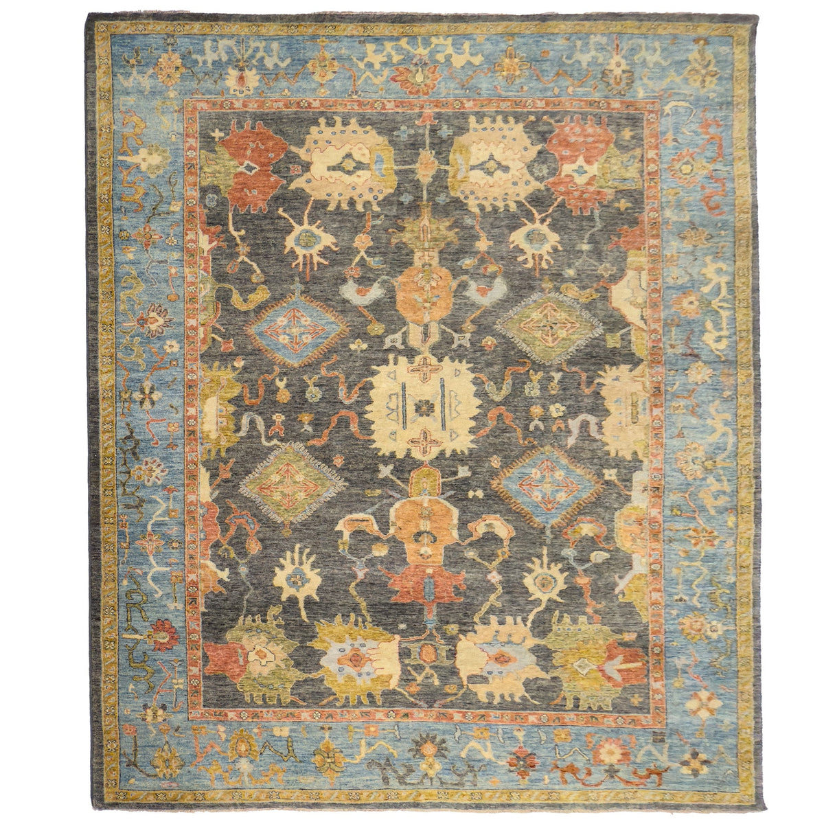 Capel Tapestry Area Rug - Cobalt