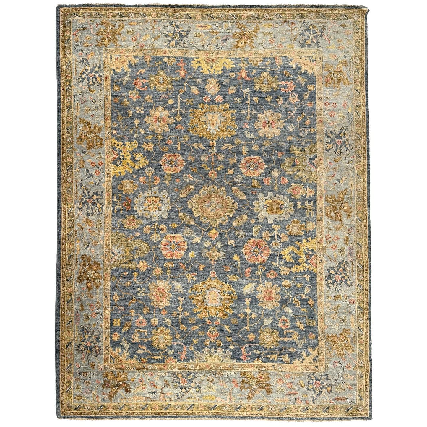 Capel Tapestry Area Rug - Azure