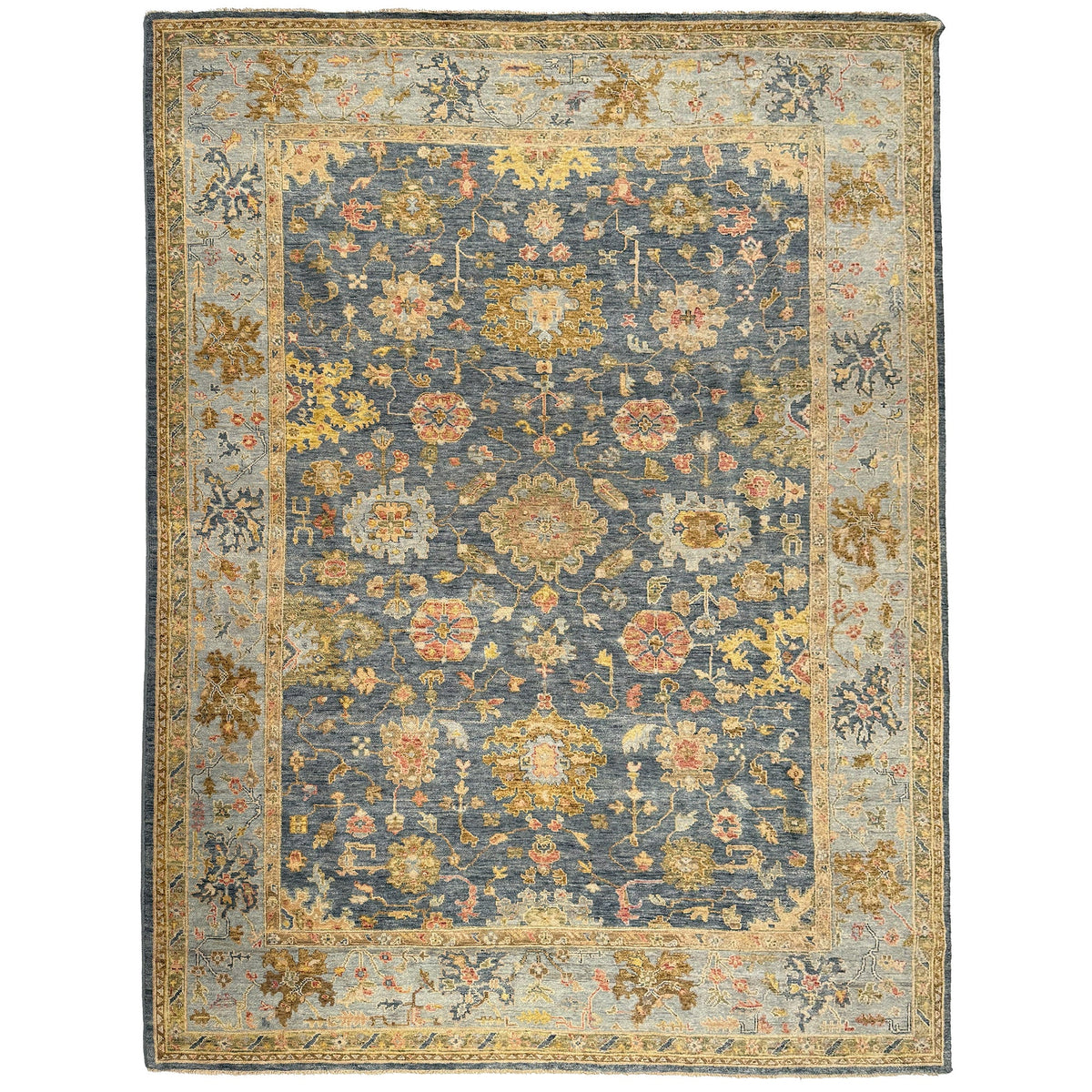 Capel Tapestry Area Rug - Azure