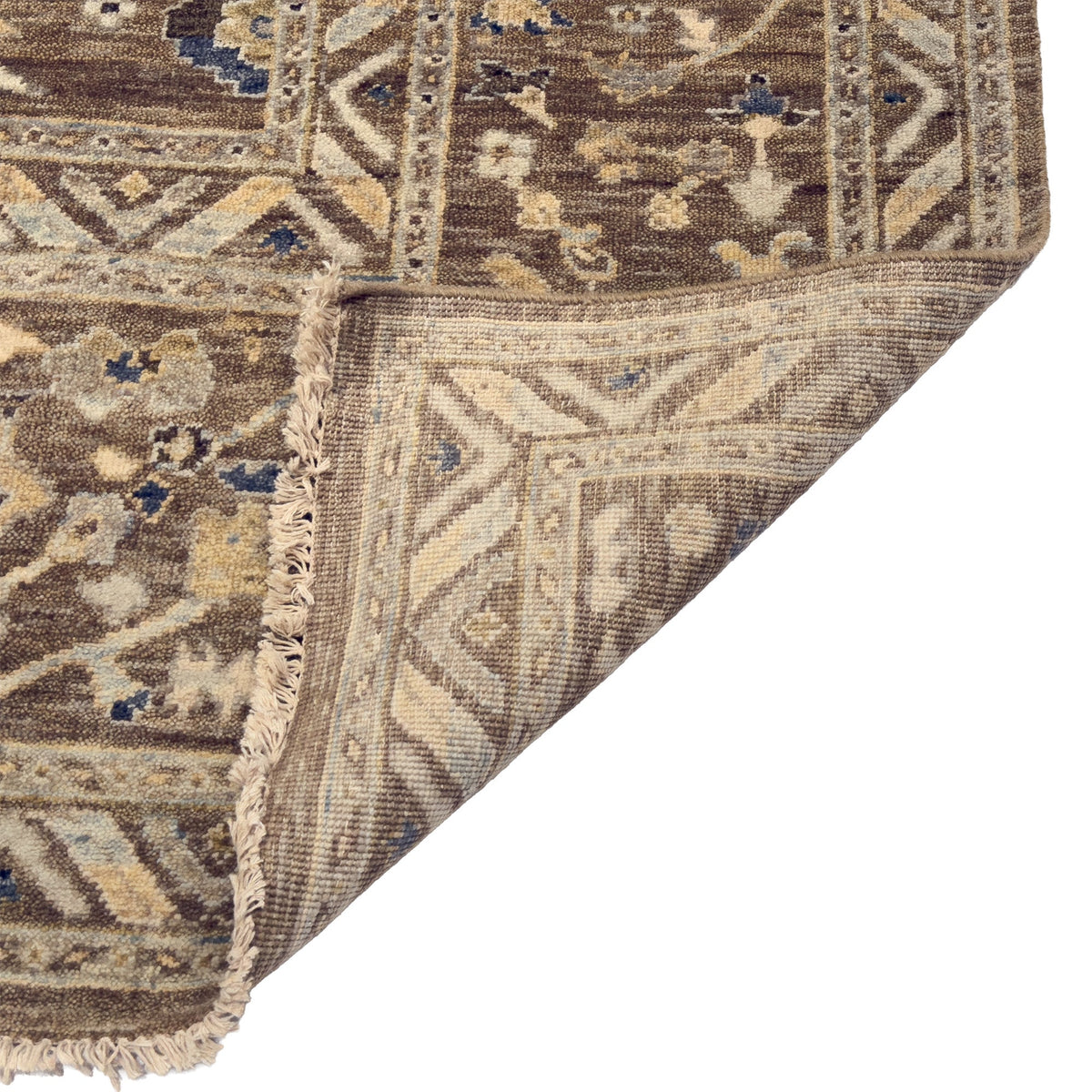 Capel Tapestry Area Rug - Chestnut - Back View
