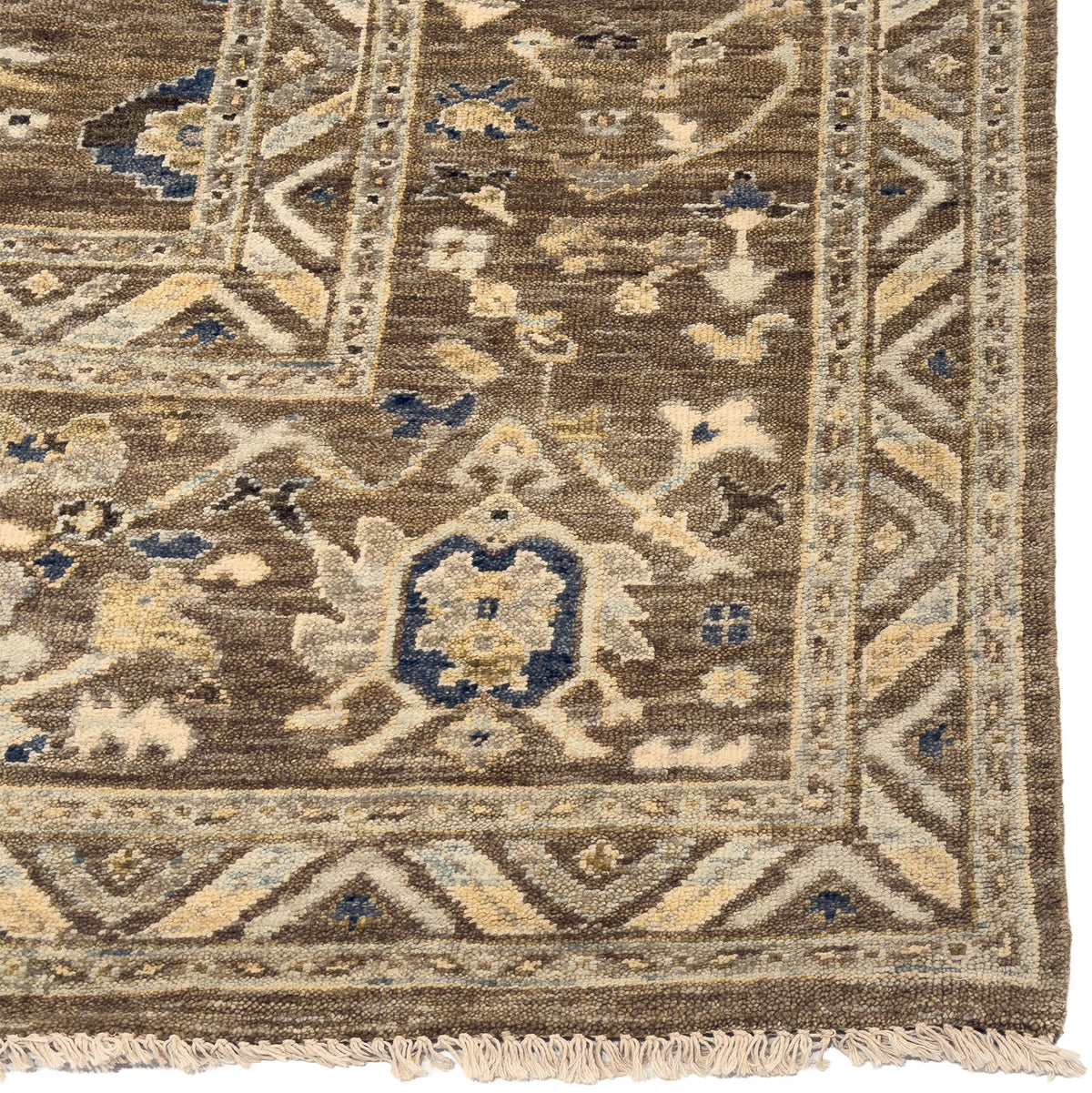 Capel Tapestry Area Rug - Chestnut - Corner View