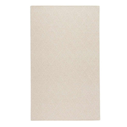 White Wicker Rug – Serged – cabin lodge area rug