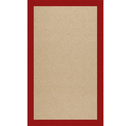Creative Concepts Rug – Cane Wicker Canvas Jockey Red – detail view