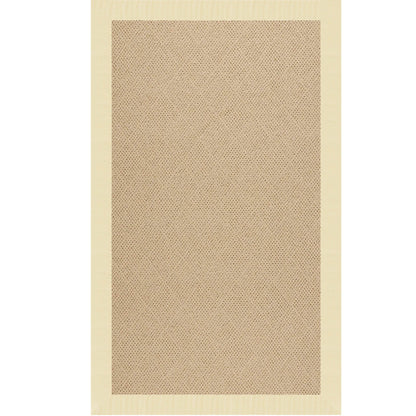 Creative Concepts Rug – Cane Wicker Canvas Sand – detail view
