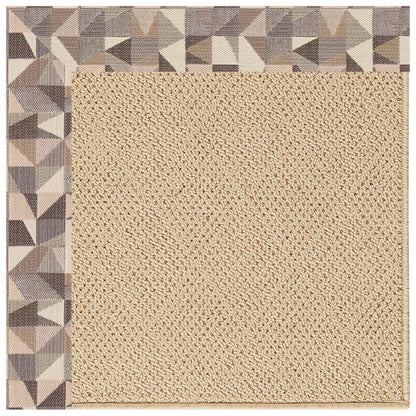 Creative Concepts Rug – Cane Wicker Geo Bronze – cabin lodge area rug