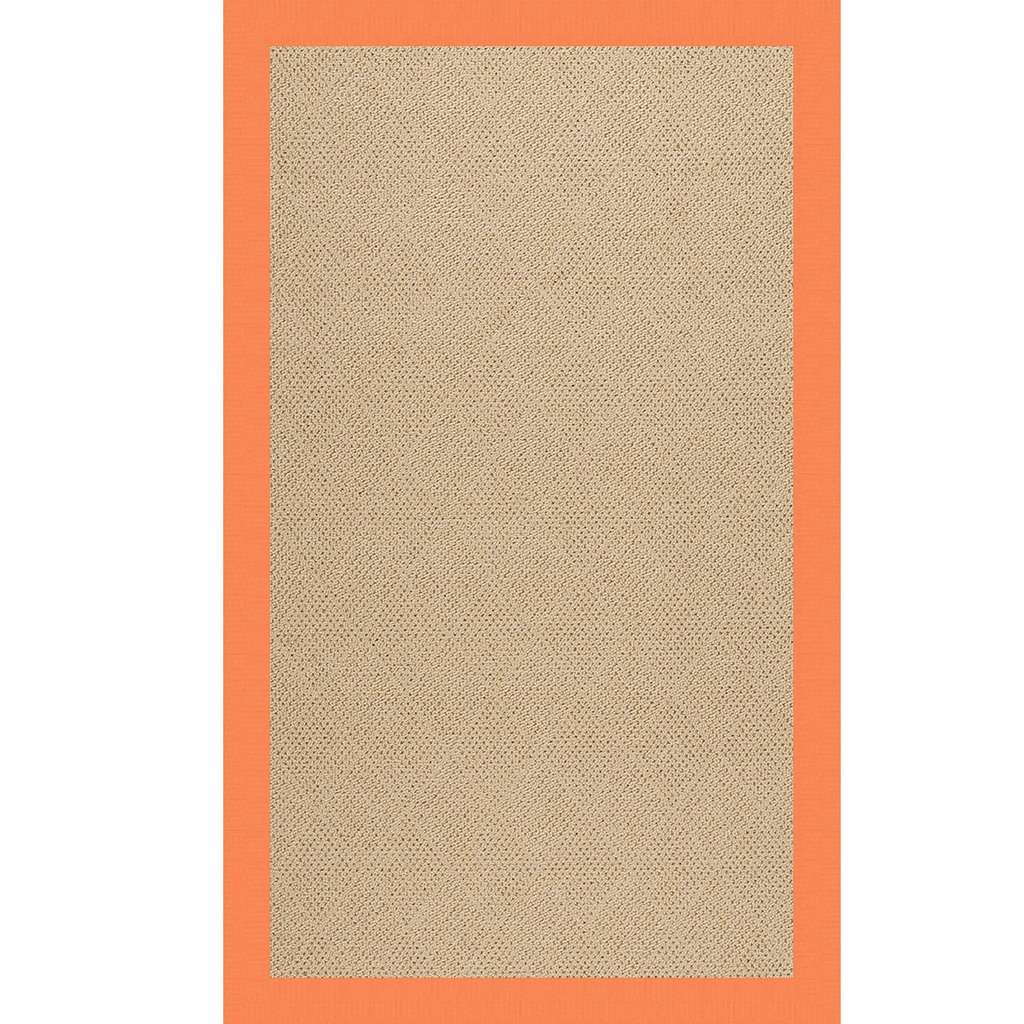 Creative Concepts Rug – Cane Wicker Canvas Tangerine – detail view