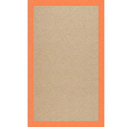 Creative Concepts Rug – Cane Wicker Canvas Tangerine – detail view