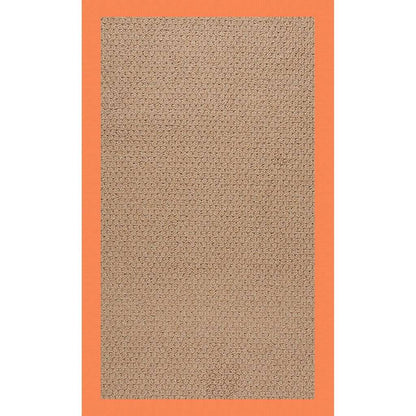 Creative Concepts Rug – Raffia Canvas Tangerine – detail view
