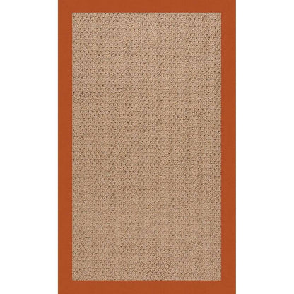 Creative Concepts Rug – Raffia Canvas Rust – detail view