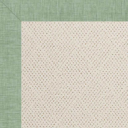 Creative Concepts Rug – White Wicker Rave Spearmint – room setting