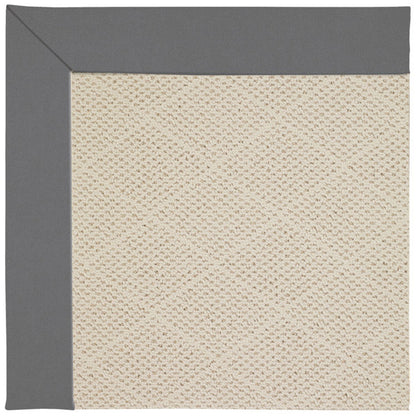 Creative Concepts Rug – White Wicker Canvas Charcoal – cabin lodge area rug