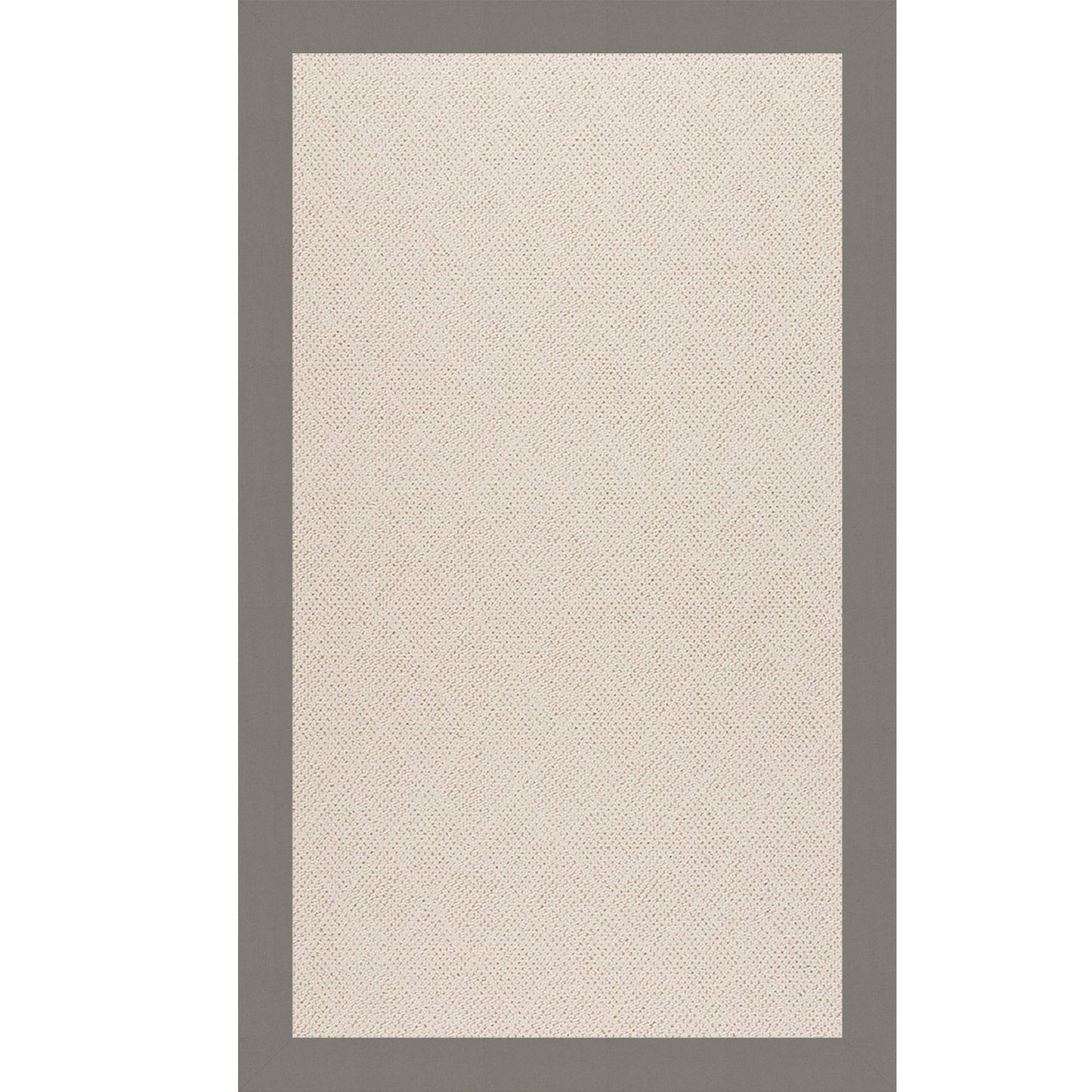 Creative Concepts Rug – White Wicker Canvas Charcoal – detail view