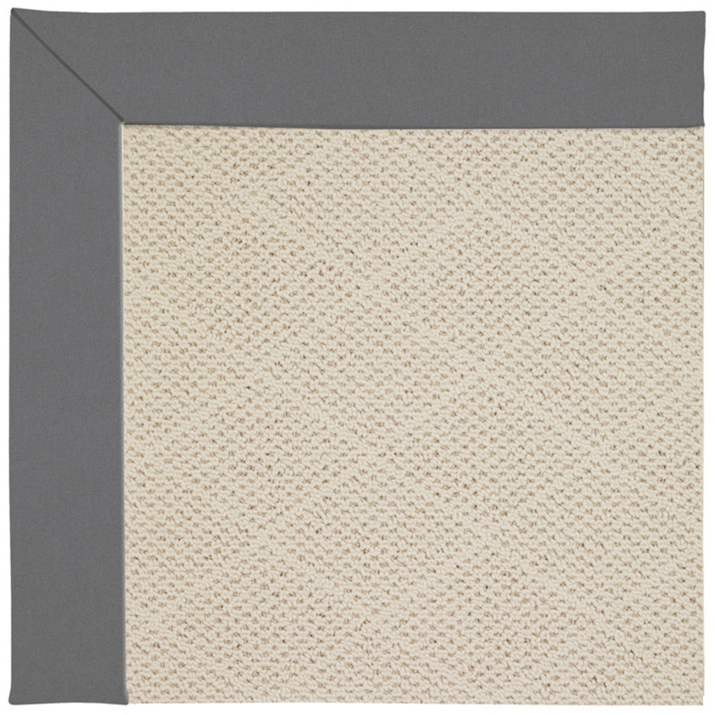 Creative Concepts Rug – White Wicker Canvas Charcoal – room setting