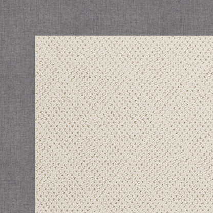 Creative Concepts Rug – White Wicker Canvas Slate – cabin lodge area rug