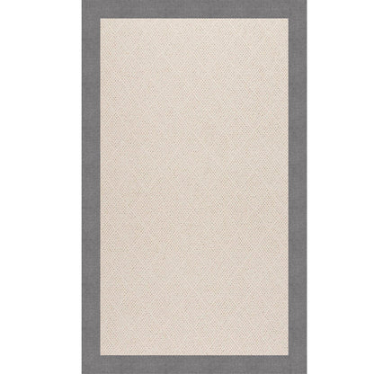 Creative Concepts Rug – White Wicker Canvas Slate – detail view