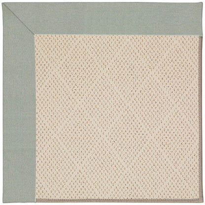Creative Concepts Rug – White Wicker Canvas Spa Blue – room setting