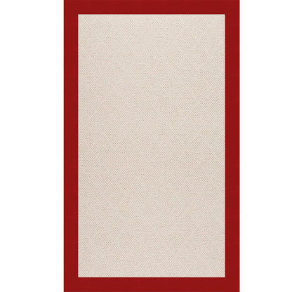 Creative Concepts Rug – White Wicker Canvas Jockey Red – detail view