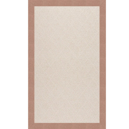 Creative Concepts Rug – White Wicker Cast Petal – detail view