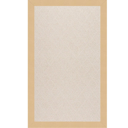 Creative Concepts Rug – White Wicker Canvas Antique Beige – detail view