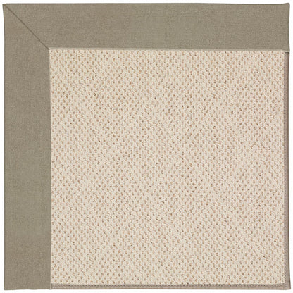 Creative Concepts Rug – White Wicker Canvas Taupe – room setting