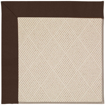 Creative Concepts Rug – White Wicker Canvas Bay Brown – cabin lodge area rug