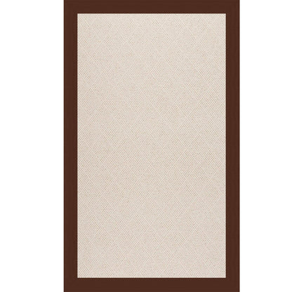 Creative Concepts Rug – White Wicker Canvas Bay Brown – detail view