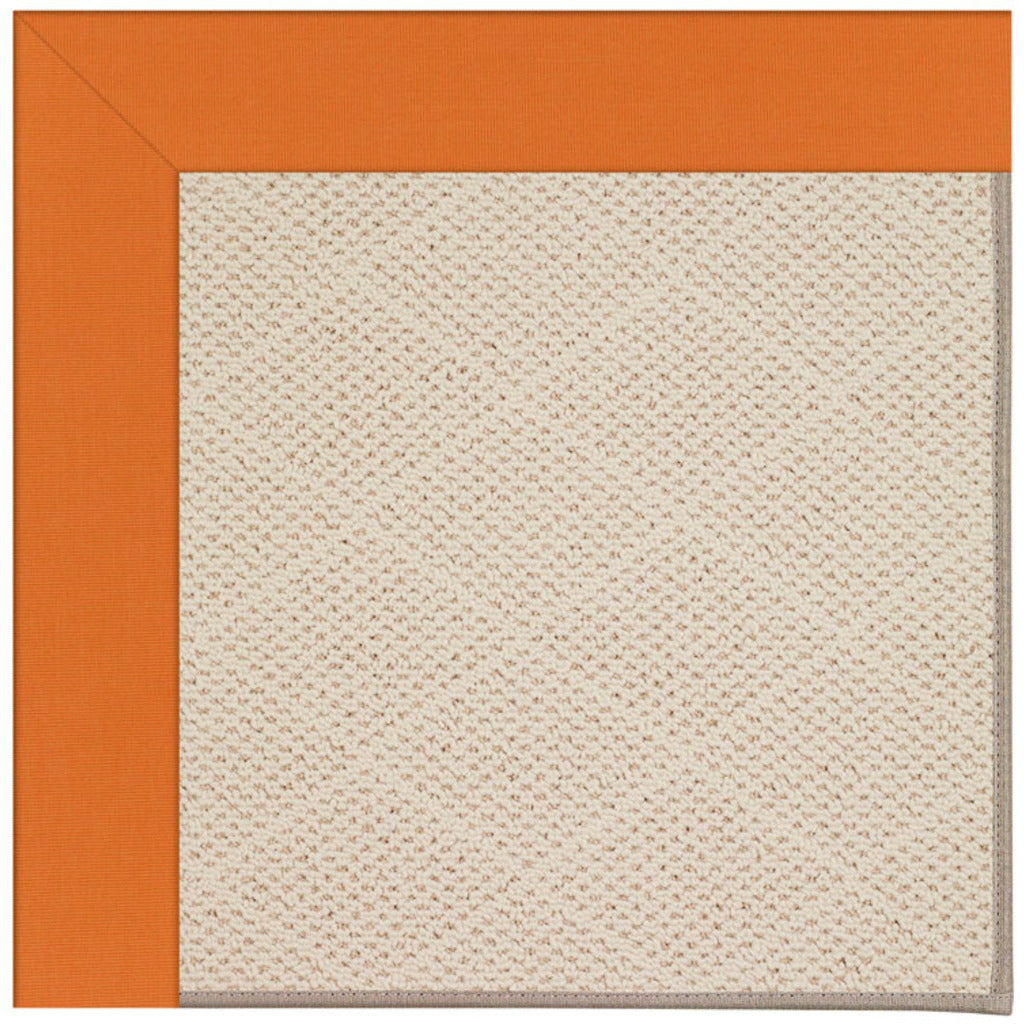 Creative Concepts Rug – White Wicker Canvas Tangerine – room setting