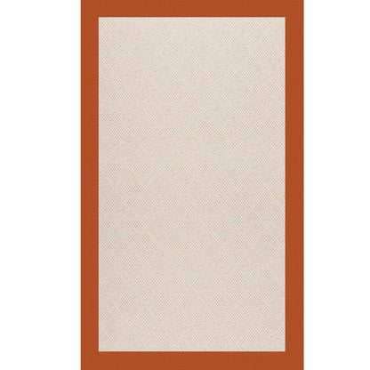 Creative Concepts Rug – White Wicker Canvas Rust – detail view