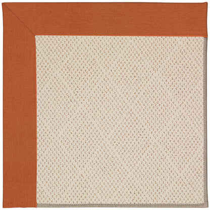 Creative Concepts Rug – White Wicker Canvas Rust – room setting